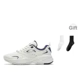 Ivory White/New Ink Blue-1 (Comes with Socks Black White 1 Set)