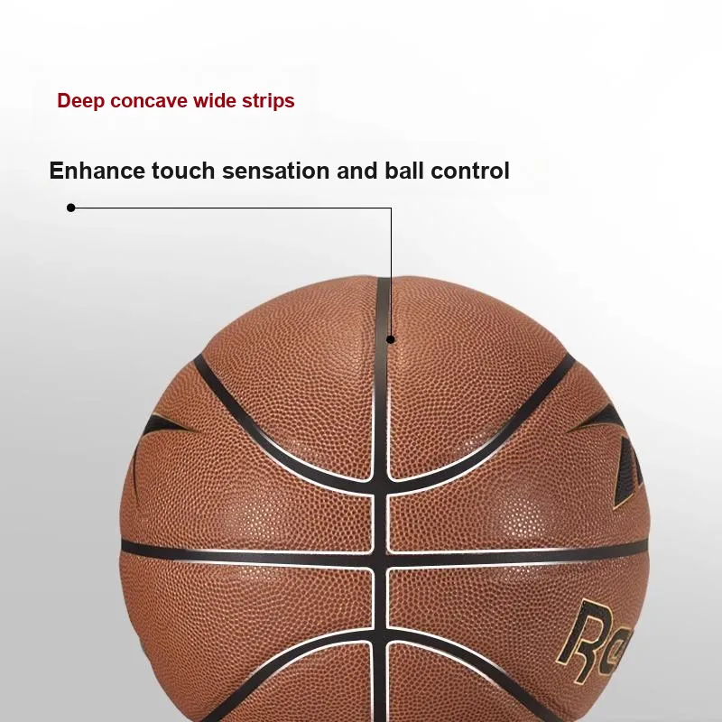 Reebok PU Basketball Brown Size 7 Training Match Unisex-14