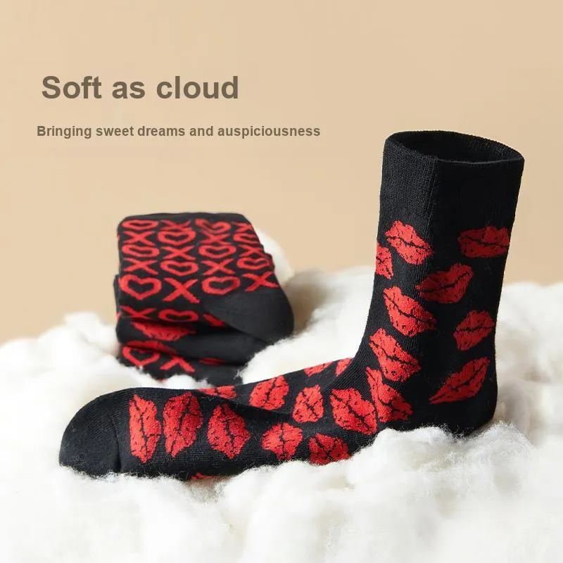 Cheekkiss Mid Calf Socks Unisex Box 4 Pack-14