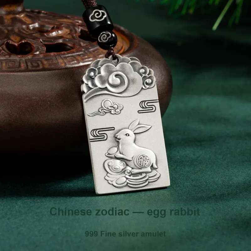 Yu Yin 999 Fine Silver Pendants Unisex-16