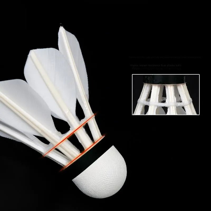 VICTOR FZ11 Goose Feather Shuttlecock 12 Pack Goose Feather Amusement Shuttlecocks-4