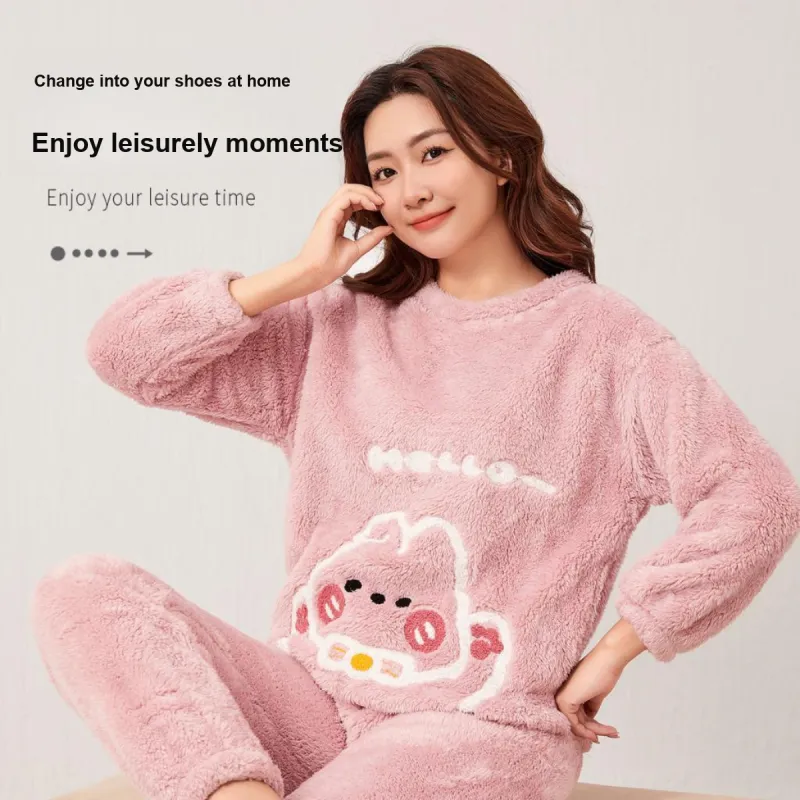 Aidai Pajama Set Women's Light Pink-3
