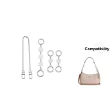 [White Camellia Three-Piece Set]15cm Camellia+1-Section Camellia 2 Pack+Decorative Chain 40cm