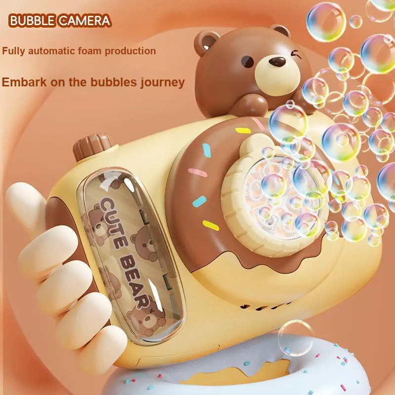 TEMI Fully Automatic Cartoon Camera With Electric Light, Non Leakage Design Bubble Machines-7
