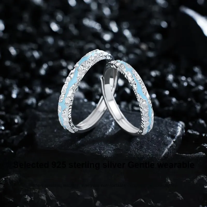 FOREVER MELODY 925 Sterling Silver Rings Unisex-5