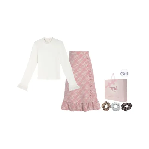 SNBL Топ+Юбка Женские Комплекты Юбка