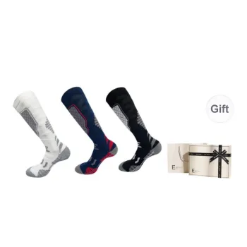 Inside The Orange Ski Socks Unisex Box Of 3 Pairs