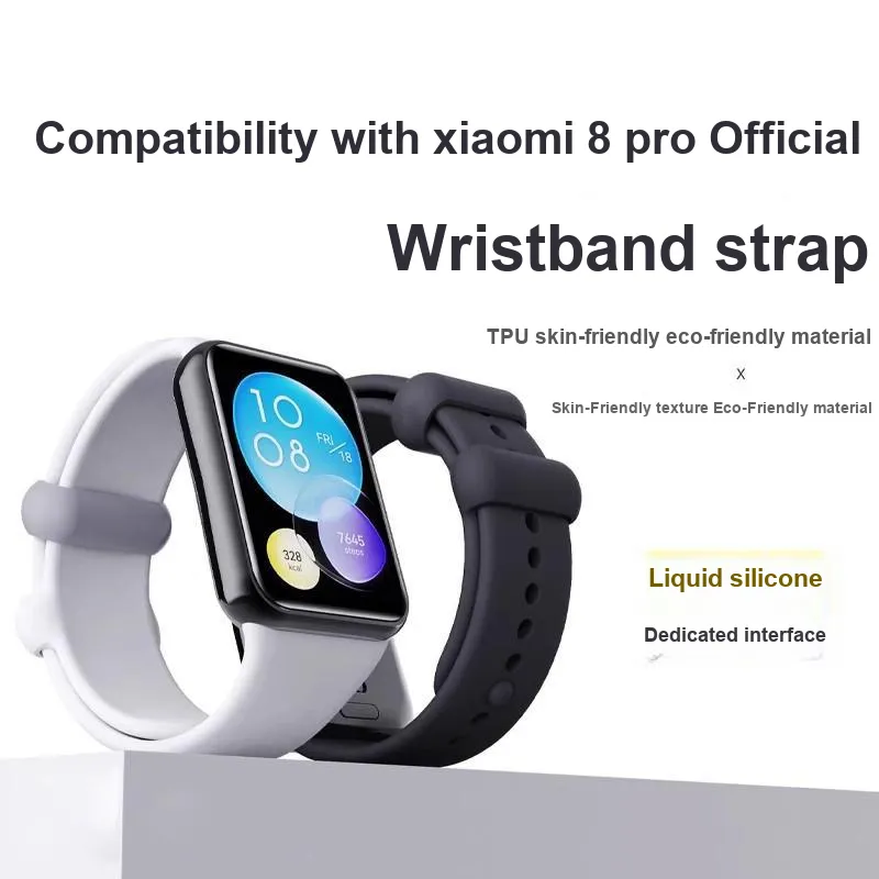 STEWPIGO Xiaomi Compatibility Watch Band 130 205mm Silicone Material-7