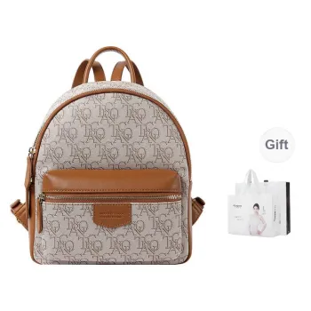 TUCANO PVC University Student Everyday Backpack Regular Women's Coffee