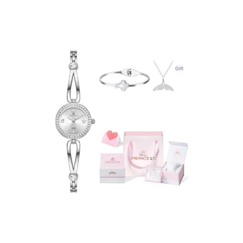 Disney Кварцевый механизм сплав ремешок женские часы серебристый циферблат