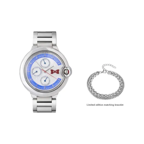 ingyunshi Detective Conan Case CLOSED Коллаборация Кварцевый механизм Стальной ремешок Часы Унисекс Белый циферблат