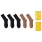 [5 Pack]3 Special Black+2 Deep Autumn Camel