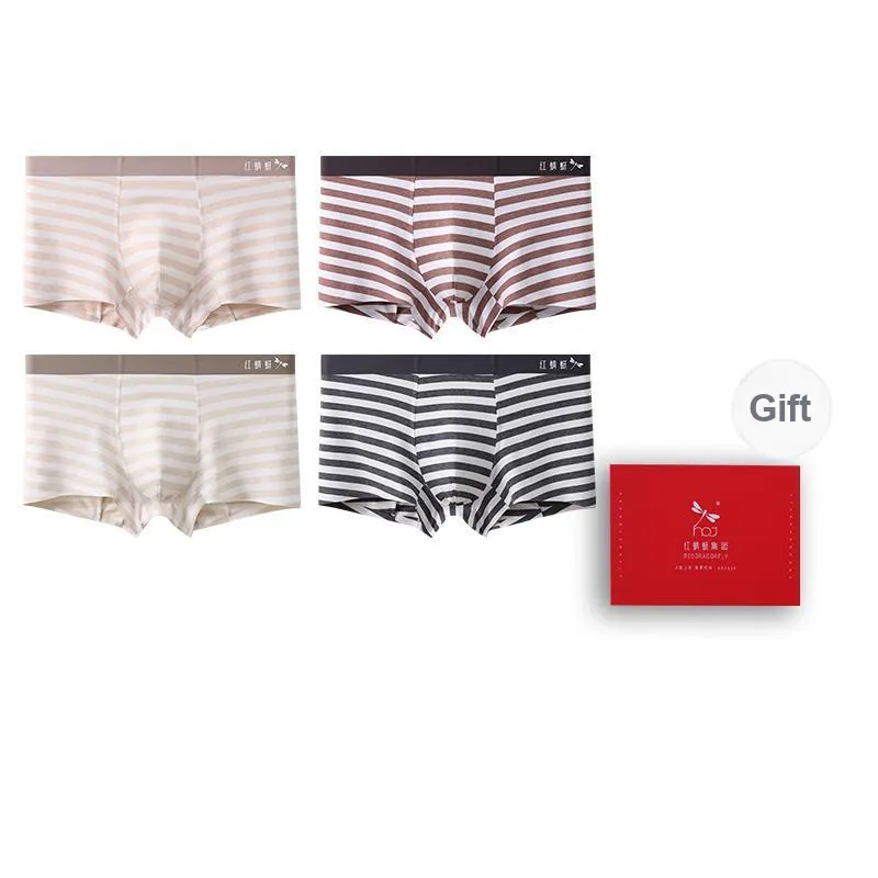 RED DRAGONFLY Cotton Panties Men's Box 4 Pack-8