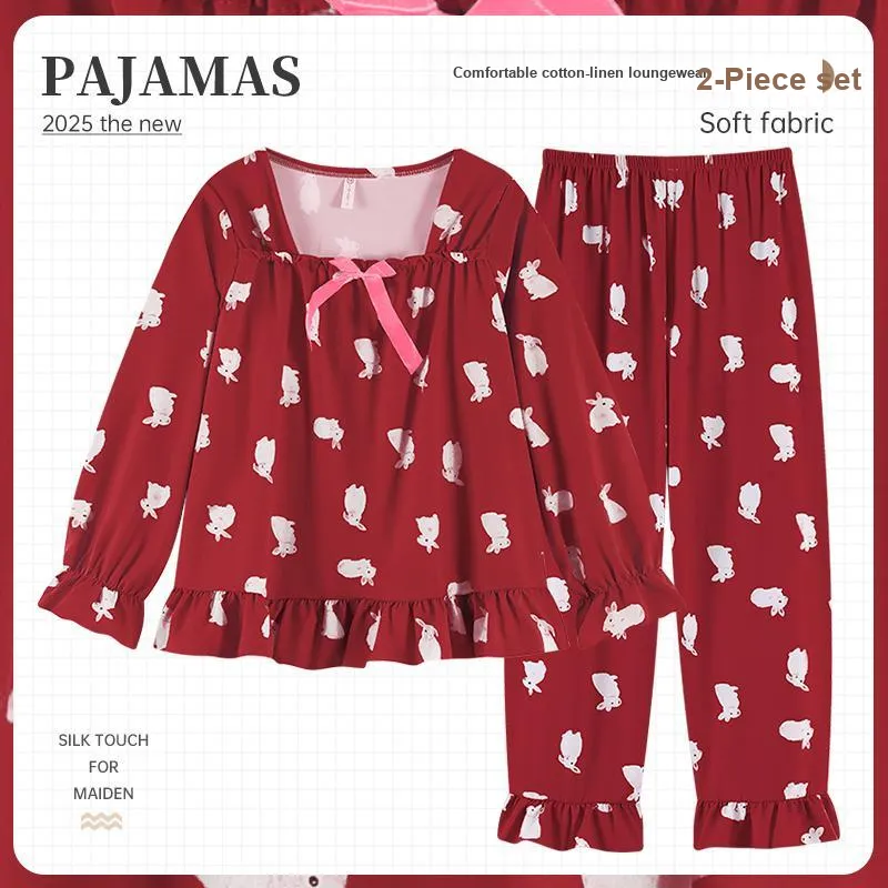 Maultiay Pajama Set Women's Red-6