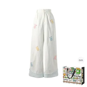 HAPG Casual Pants Women's White Shopping Bag