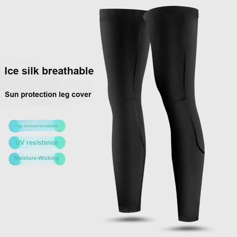 TANLU Riding Equipment Leg Warmer Outdoor Sports Unisex Modified Polypropylene Ice Silk S M L XL 2XL Black White-3