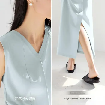 IHIMI Sleeveless Dresses Women's Lake Blue