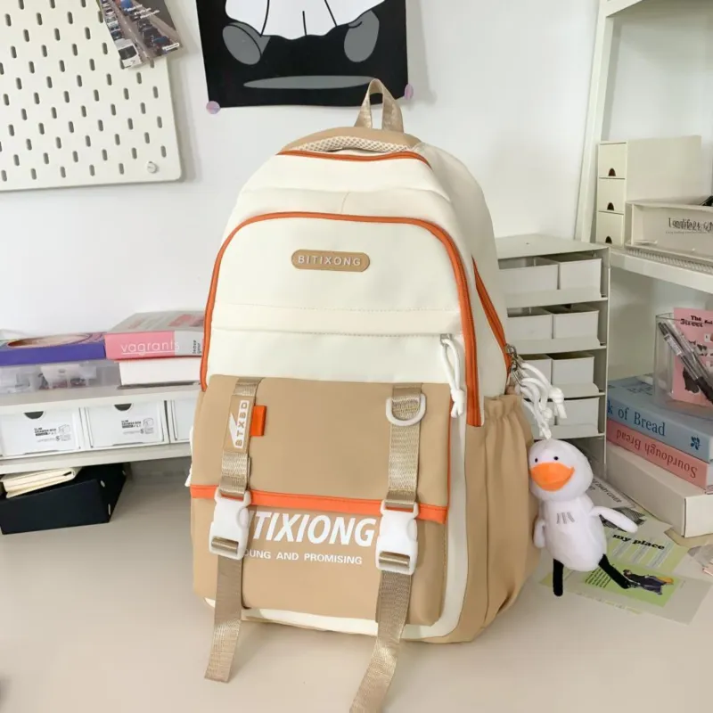PAIBLOKS Nylon Backpack Unisex Multicolor-10