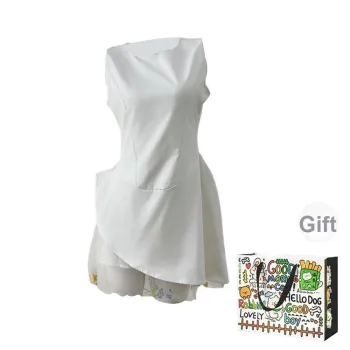 PZHK Sleeveless Dresses Women's White Shopping Bag