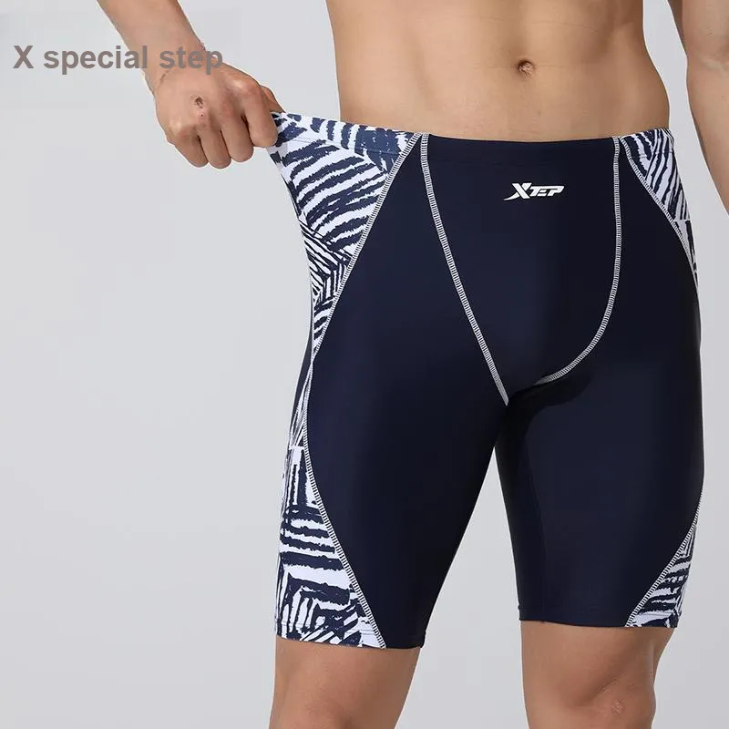 XTEP Swimming Shorts Men's Navy Blue-4