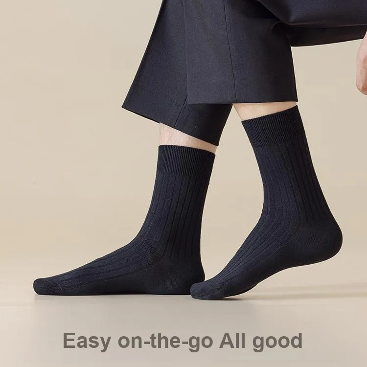 LUYOUYE Mid Calf Socks Men's 3 Pack-8