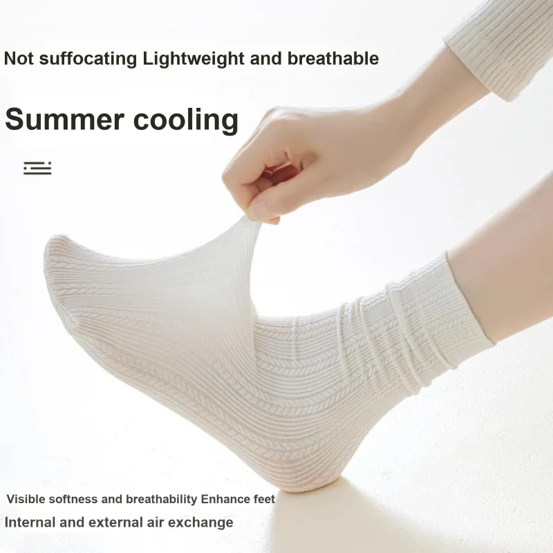 XXLLG Mid Calf Socks Women's 3 Pack-9