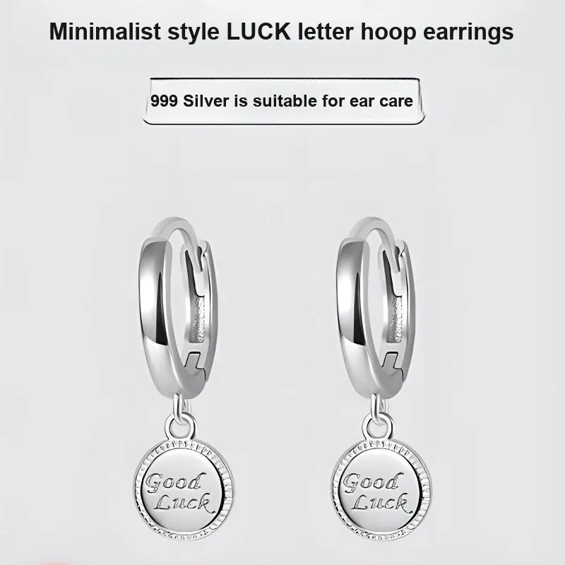 KEMLAIDA 999 Fine Silver Earrings Women's-4