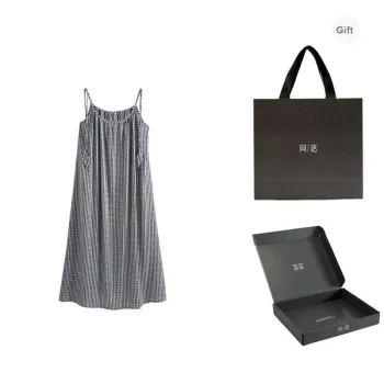 Same Language Nightgown Women's Gift Box Set Black/White · Mesh