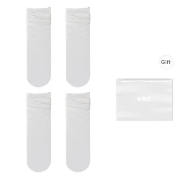 Temooues Mid Calf Socks Women's Shopping Bag Combo Set
