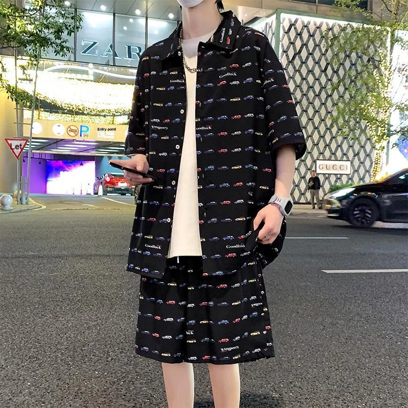 Fakeyoung Shirt Matching Set Unisex-1