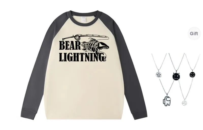 LIGHTNING BEAR T Shirts Unisex-8