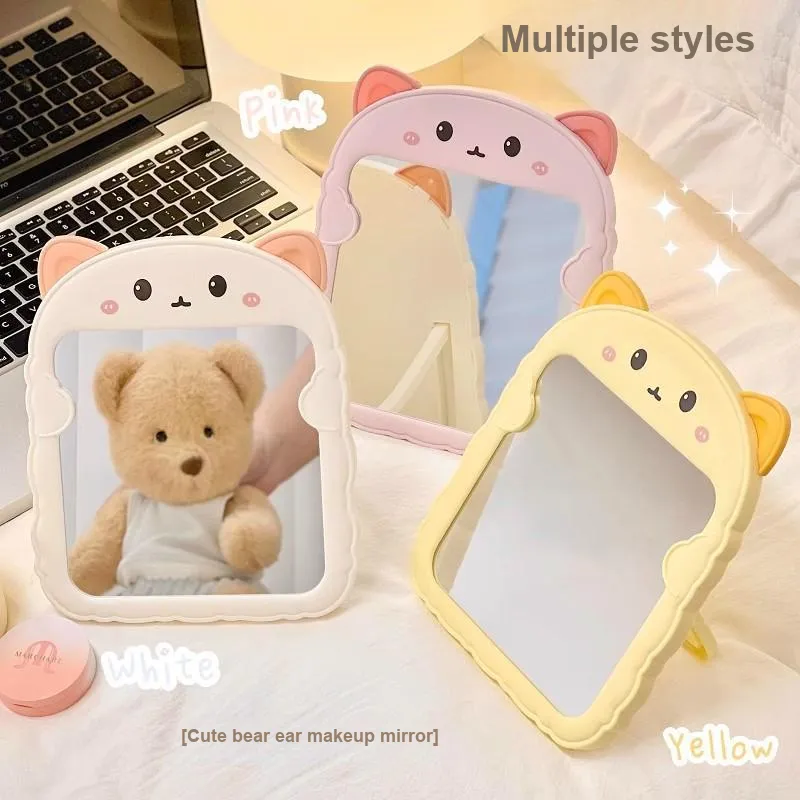 Love Of Wormwood Portable Hanging Mirror Make up Tools Cartoon Cat Ears-8