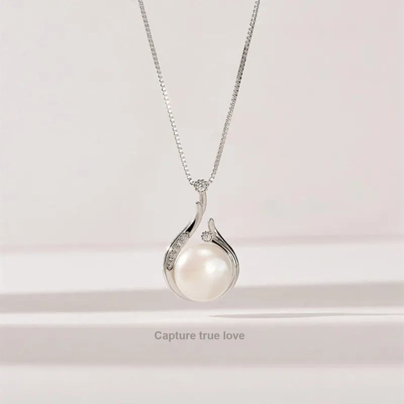 MGS S925 Shell Pearl Necklaces Women's-1