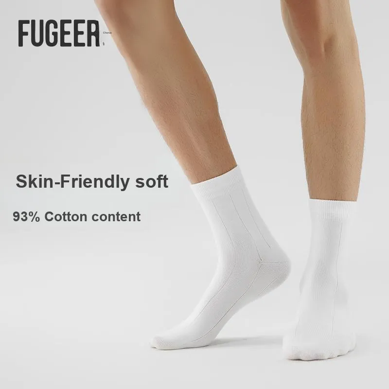 FUGEER Mid Calf Socks Men's Gift Box Combination-21