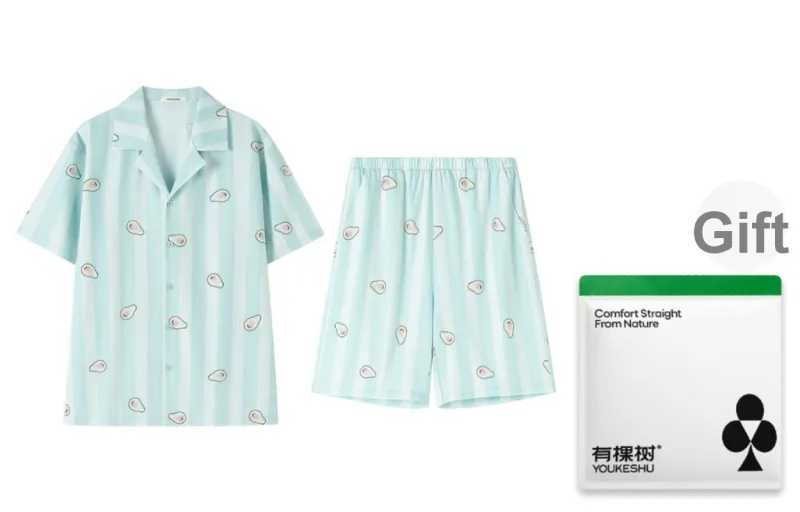 YOUKESHU Men Pajama Sets-17