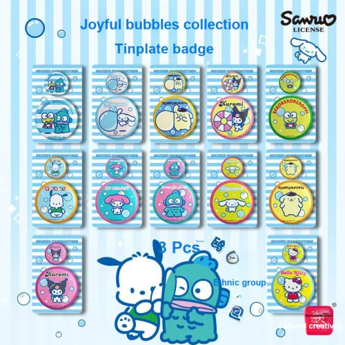 Simplicity and cultural creation Жестяной Sanrio Счастливый Bubbles Коллекция Значки