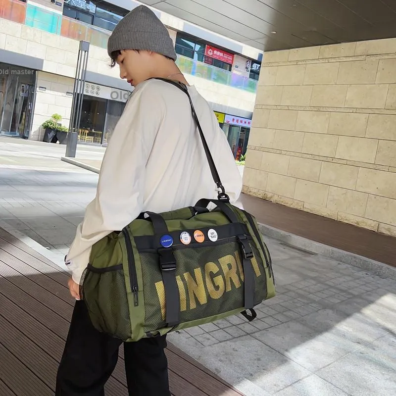 HCXK Nylon Travel Bag Unisex Multicolor-14