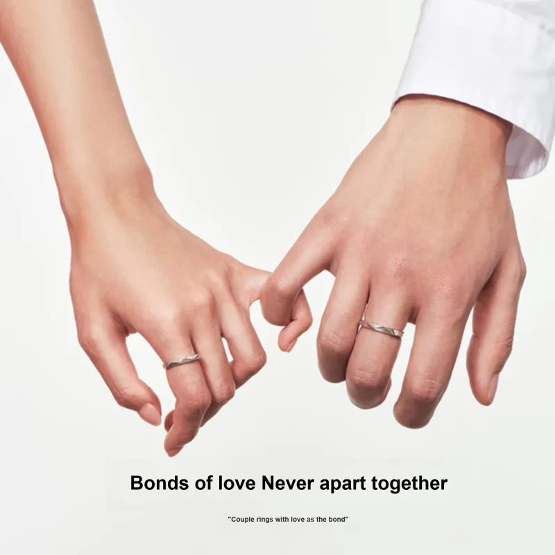 ZHENJIUJIU Silver 925 1 Pair Of Rings, Anniversary Commemoration Unisex-2
