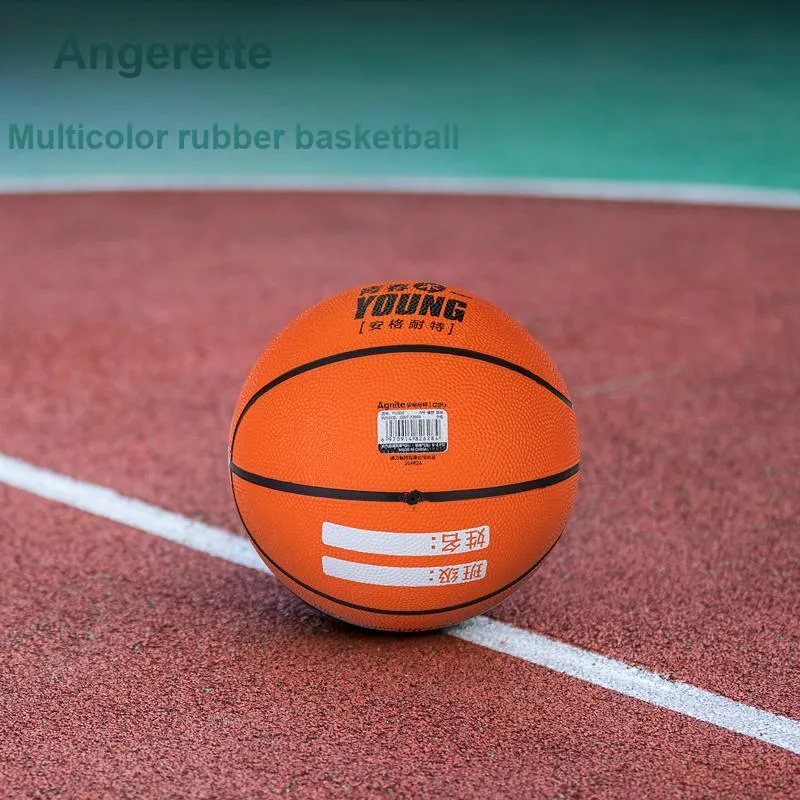 Deli Size 7 Rubber Basketball Orange Street Training Competition Unisex-3