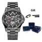 Black Case Black Dial Steel Band