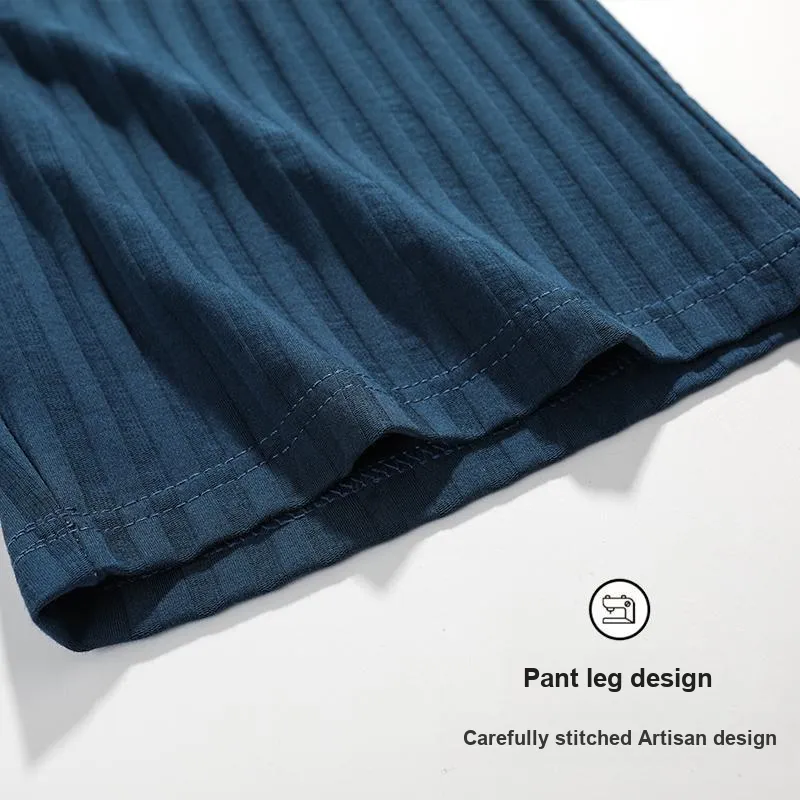 Mulong Family Pajama Pants Men's Navy Blue-3