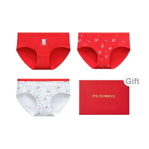 Трусики-бикини Red Bean для женщин коробка 3 штуки