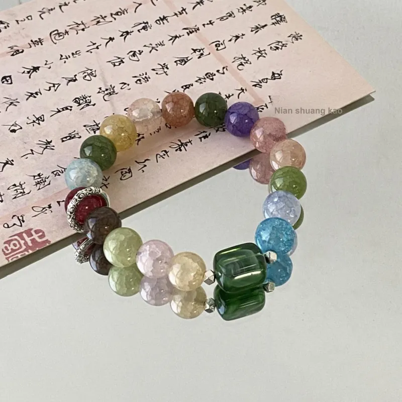 Mù Shàng Yún Yě Colored Glaze Bracelets Women's-2