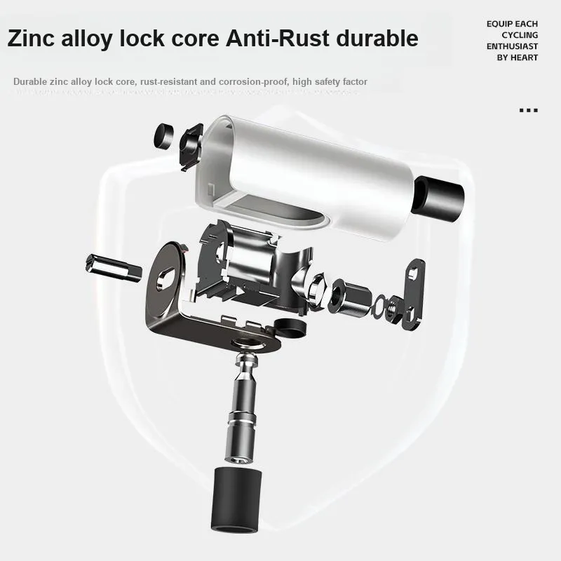 WEST BIKING Bicycle Cable Lock For Mountain And Road Bikes Anti Theft Bold Portable Key Lock Cycling Gear Cable Lock-11