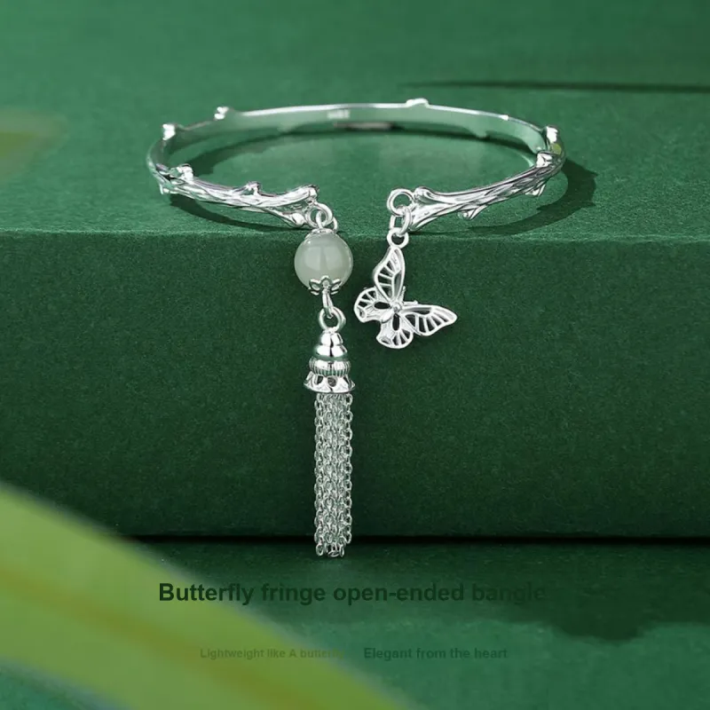 CHINA GOLD Hetian Jade Bangles White Jade/Pale Greenish White Jade Women's-1