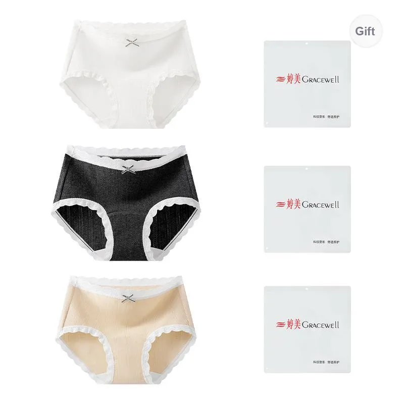 GRACEWELL Underpants Women's Shopping Bag 3 Pack-12