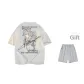 White Heather Gray (Comes with High-Quality Shorts, 1 Pack)