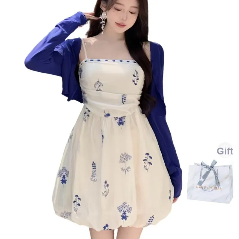 Cotton Gene Slip Dresses Women's-0