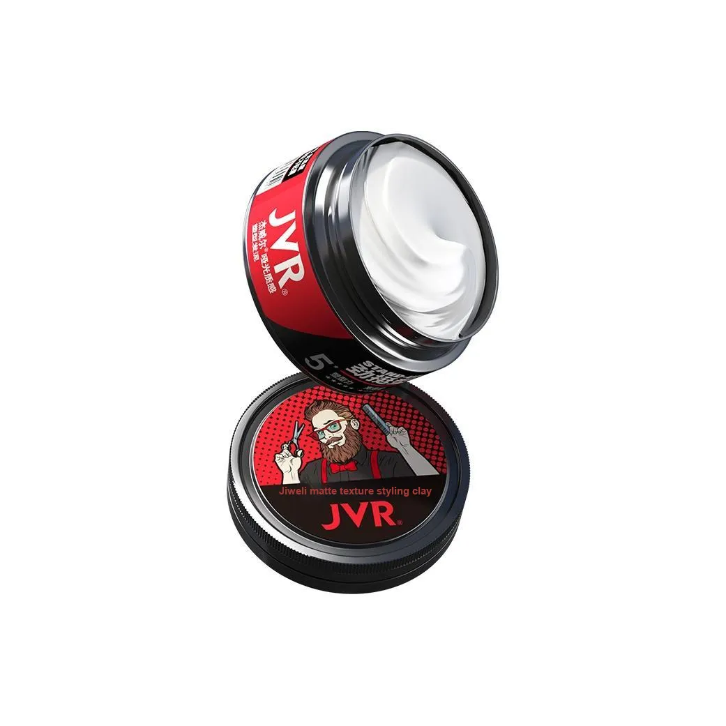 JVR Волосы Глина Матовый Деревянный Свет Аромат Объемлящий Формирующий Волосы Парафин Стайлинг Освежающий Длинный Долговечный Пышный Вверх