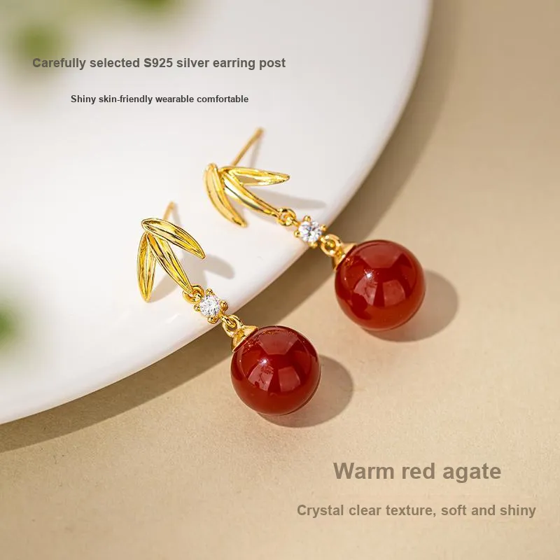 Encounter Gift Agate Jade Earrings Women's-4